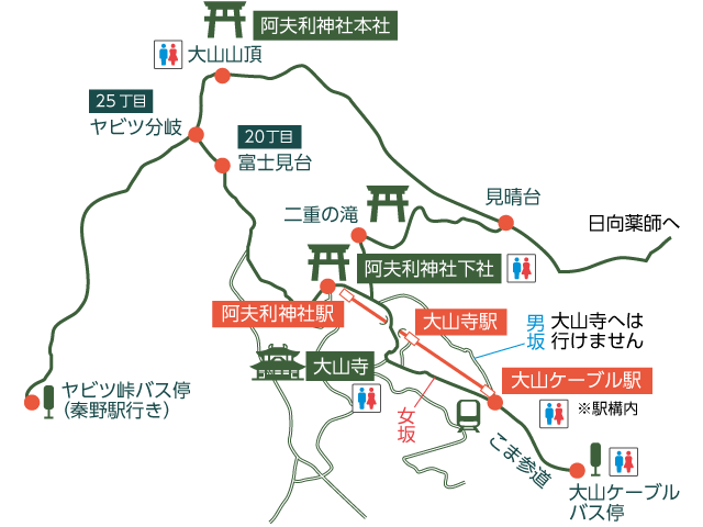 散策マップ 大山観光電鉄 大山ケーブルカー公式ホームページ